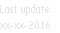 Last update: 
xx-xx-2016